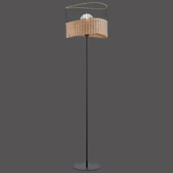Lampadaire Leuchten-Direkt REED Noir, 1 lumière