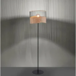 Lampadaire Leuchten-Direkt REED Noir, 1 lumière
