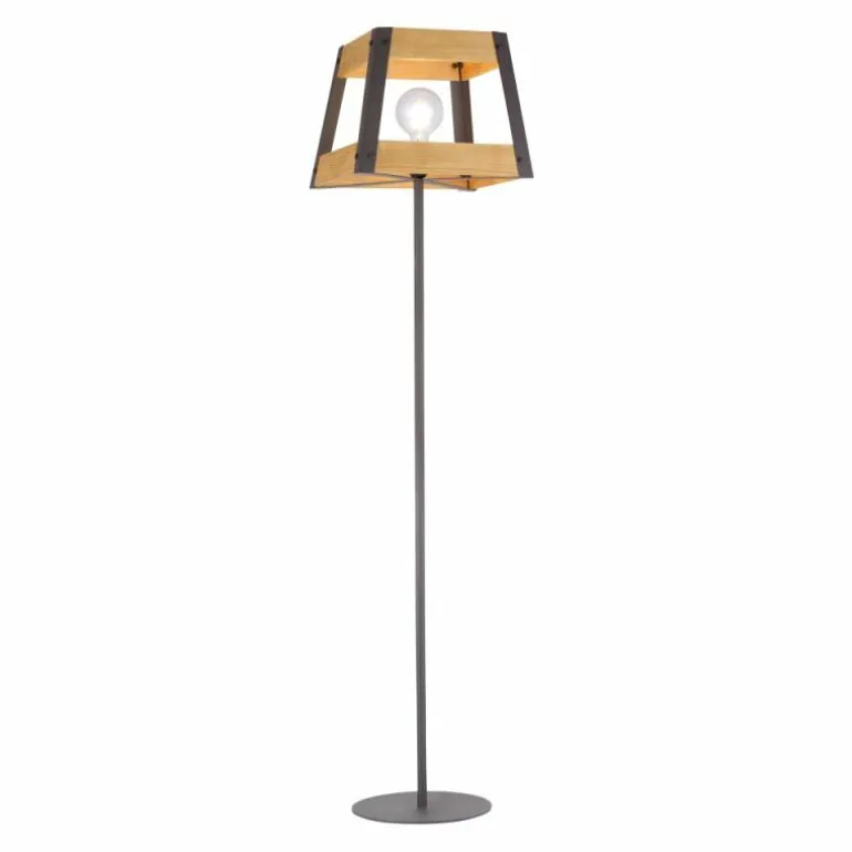 Lampadaire Leuchten-Direkt CRATE Bois clair, 1 lumière