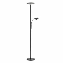 Lampadaire Leuchten-Direkt HANS LED Noir, 2 lumières