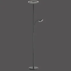 Lampadaire Leuchten-Direkt HANS LED Noir, 2 lumières