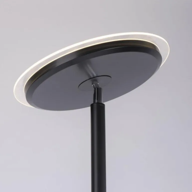 Lampadaire Leuchten-Direkt HANS LED Noir, 2 lumières