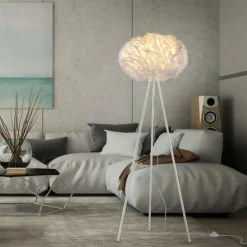 Lampadaire Leuchten-Direkt LOLASMART-NAOMI LED Blanc, 1 lumière, Télécommandes