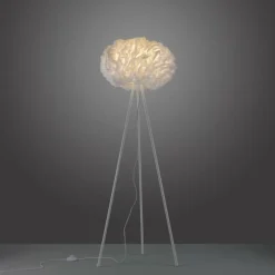 Lampadaire Leuchten-Direkt LOLASMART-NAOMI LED Blanc, 1 lumière, Télécommandes