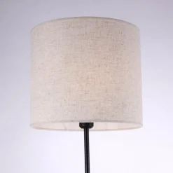 Lampadaire Leuchten-Direkt BARK Écru, Noir, 1 lumière