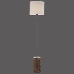 Lampadaire Leuchten-Direkt BARK Écru, Noir, 1 lumière