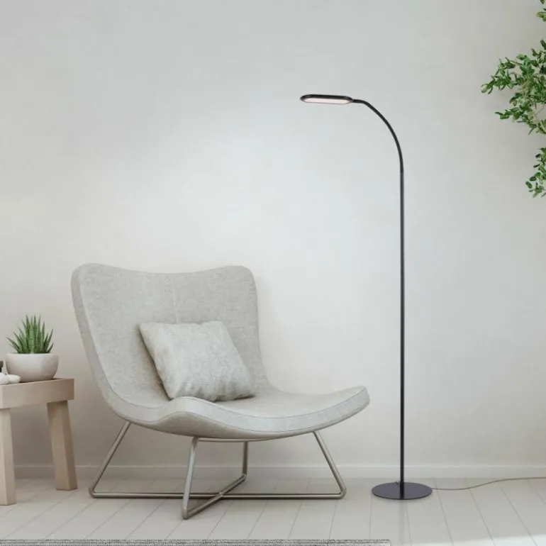 Lampadaire Leuchten-Direkt KELLY LED Noir, 1 lumière