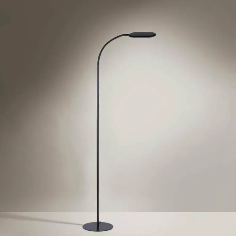 Lampadaire Leuchten-Direkt KELLY LED Noir, 1 lumière