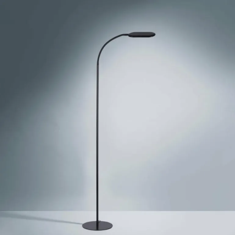 Lampadaire Leuchten-Direkt KELLY LED Noir, 1 lumière