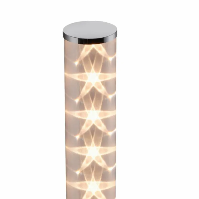 Lampadaire Leuchten-Direkt BINGO LED Chrome, 1 lumière, Télécommandes, Changeur de couleurs