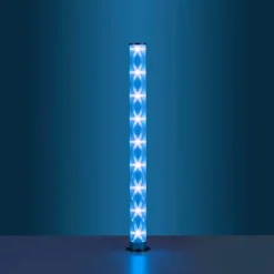 Lampadaire Leuchten-Direkt BINGO LED Chrome, 1 lumière, Télécommandes, Changeur de couleurs