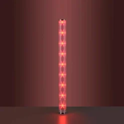 Lampadaire Leuchten-Direkt BINGO LED Chrome, 1 lumière, Télécommandes, Changeur de couleurs