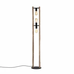 Lampadaire Leuchten-Direkt LOG Écru, 3 lumières