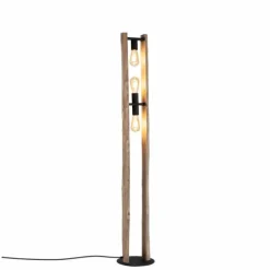 Lampadaire Leuchten-Direkt LOG Écru, 3 lumières