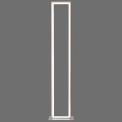 Lampadaire Leuchten-Direkt FELIX60 LED Acier brossé, 2 lumières, Télécommandes, Changeur de couleurs