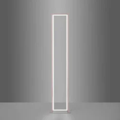 Lampadaire Leuchten-Direkt FELIX60 LED Acier brossé, 2 lumières, Télécommandes, Changeur de couleurs