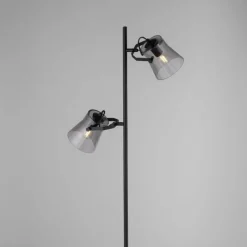 Lampadaire Leuchten-Direkt TINULA Noir, 2 lumières