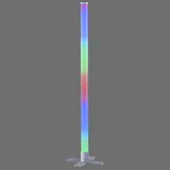 Lampadaire Leuchten-Direkt RINGO LED Argenté, 1 lumière, Télécommandes, Changeur de couleurs