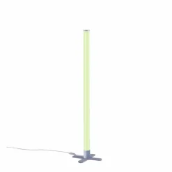 Lampadaire Leuchten-Direkt RINGO LED Argenté, 1 lumière, Télécommandes, Changeur de couleurs