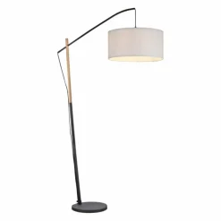 Lampadaire Leuchten-Direkt GREEN SOFIE Écru, Noir, 1 lumière
