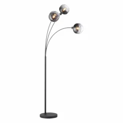 Lampadaire Leuchten-Direkt ZEA Noir, 3 lumières