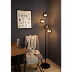Lampadaire Luce Design NEPTUN Noir, 4 lumières