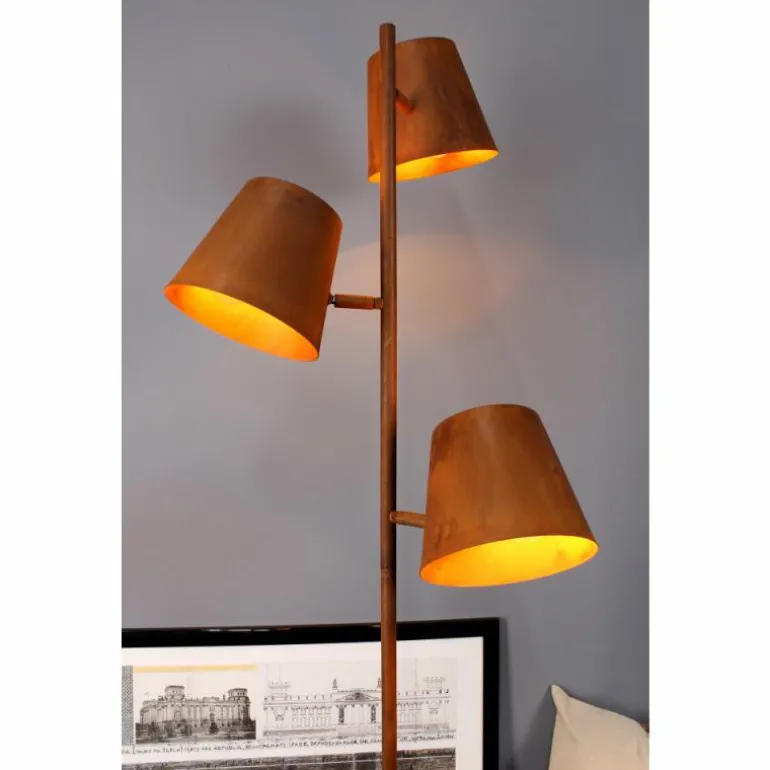 Lampadaire Luce-Design Colt Rouille, 3 lumières