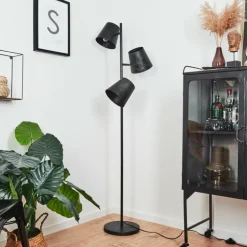 Lampadaire Lungre Argent Oxydé, 3 lumières