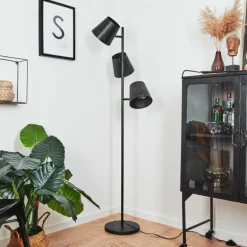 Lampadaire Lungre Argent Oxydé, 3 lumières