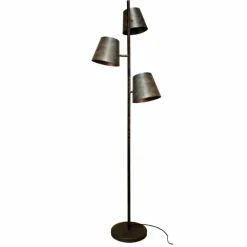 Lampadaire Lungre Argent Oxydé, 3 lumières