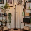 Lampadaire Maiford Noir, 3 lumières