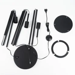 Lampadaire Maiford Noir, 3 lumières