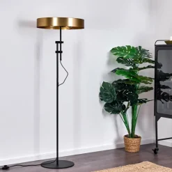 Lampadaire Manaus Noir, 2 lumières