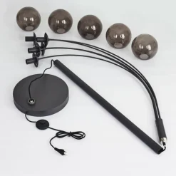 Lampadaire Mesas Anthracite, 5 lumières