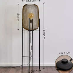 Lampadaire Moholm Noir, 1 lumière