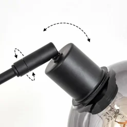 Lampadaire Nikkala Noir, 5 lumières