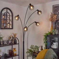 Lampadaire Nikkala Noir, 5 lumières