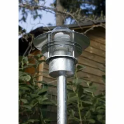 Lampadaire Nordlux Blokhus Acier inoxydable, Noir, Transparent, 1 lumière