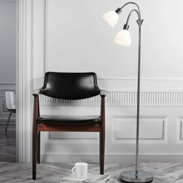 Lampadaire Nordlux RAY Chrome, 2 lumières