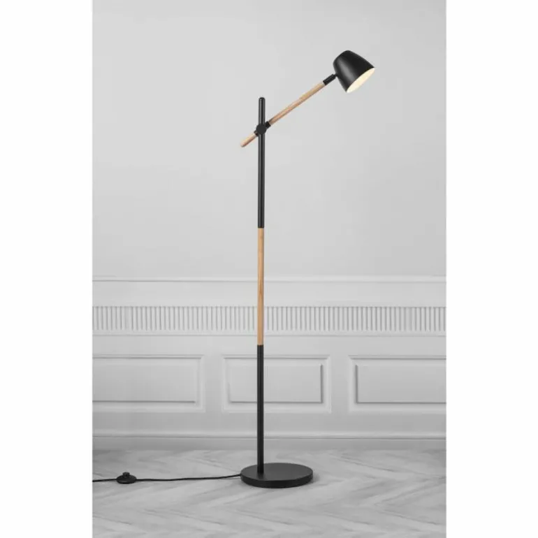 Lampadaire Nordlux THEO Bois clair, Noir, 1 lumière