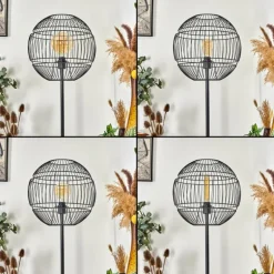 Lampadaire Pampanillo Noir, 1 lumière