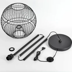 Lampadaire Pampanillo Noir, 1 lumière