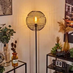 Lampadaire Pampanillo Noir, 1 lumière