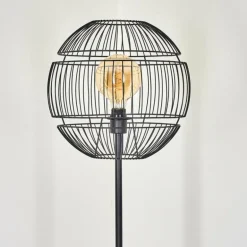 Lampadaire Pampanillo Noir, 1 lumière