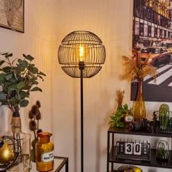 Lampadaire Pampanillo Noir, 1 lumière