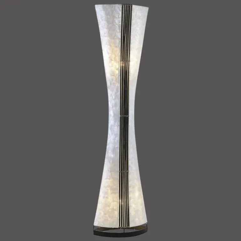Lampadaire Paul Neuhaus ABUJA Noir, Blanc, 2 lumières