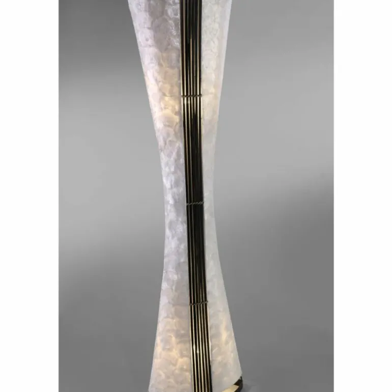 Lampadaire Paul Neuhaus ABUJA Noir, Blanc, 2 lumières