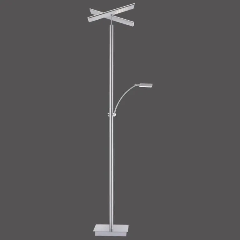 Lampadaire Paul Neuhaus ARTUR LED Acier inoxydable, 2 lumières