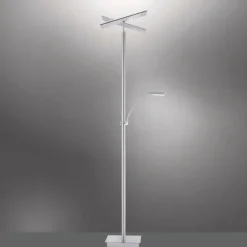 Lampadaire Paul Neuhaus ARTUR LED Acier inoxydable, 2 lumières