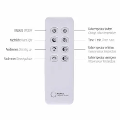 Lampadaire Paul Neuhaus HULA LED Noir, 1 lumière, Télécommandes